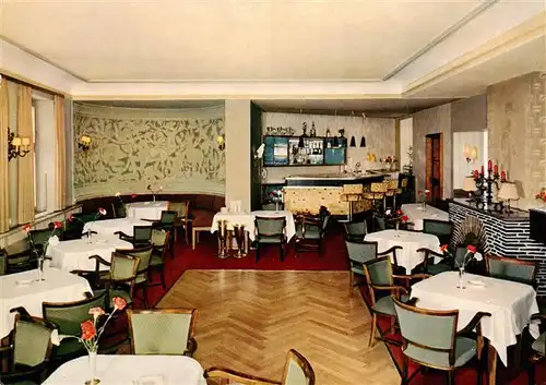 AK / Ansichtskarte  Oberstdorf Hotel Cafe Baur Gastraum Oberstdorf