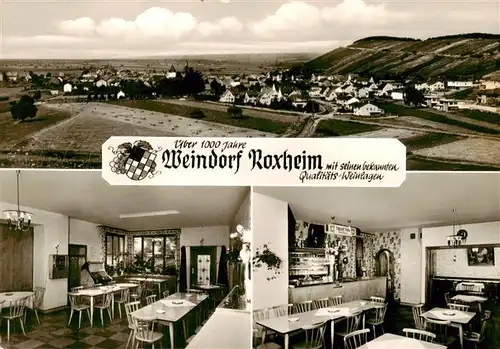 AK / Ansichtskarte  Roxheim_Bad_Kreuznach Weindorf Roxheim Panorama Gasthaus Hoerning Gastraeume Roxheim_Bad_Kreuznach