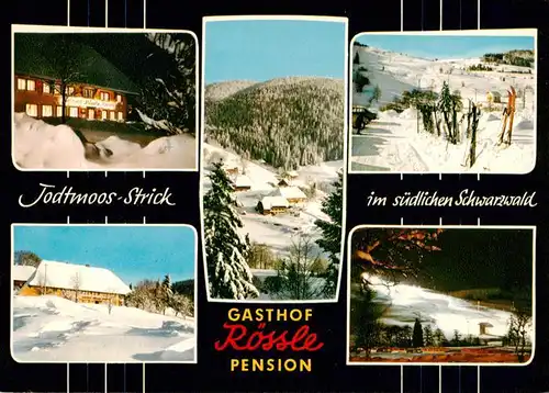 AK / Ansichtskarte 73897015 Todtmoos Gasthof Roessle Pension Winterlandschaften Todtmoos