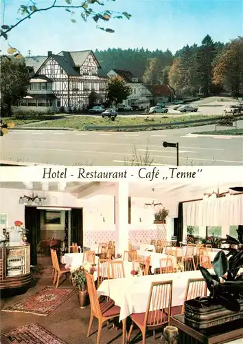 AK / Ansichtskarte  Tenne_Steinfischbach Hotel Restaurant Cafe Tenne Gastraum 
