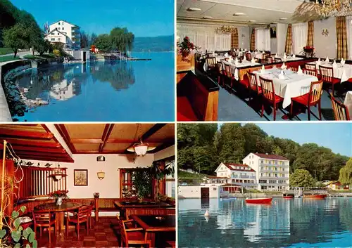 AK / Ansichtskarte  Steckborn_Untersee_TG Hotel Schweizerland Gastraeume Seepartien 