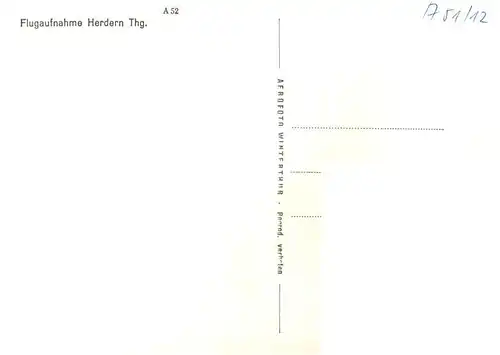 AK / Ansichtskarte  Herdern_Steckborn Fliegeraufnahme Herdern_Steckborn