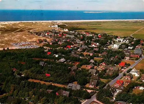 AK / Ansichtskarte  Norddorf_Amrum im Hintergrund Insel Sylt Norddorf Amrum