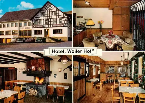 AK / Ansichtskarte  Niedersalwey Hotel Woiler Hof Gastraeume Bar Kaminzimmer Niedersalwey