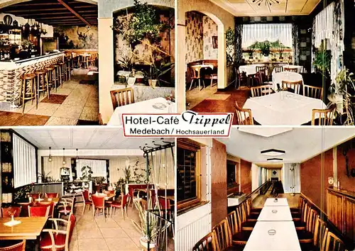 AK / Ansichtskarte  Medebach Hotel Cafe Trippel Bar Gastraeume Kegelbahn Medebach