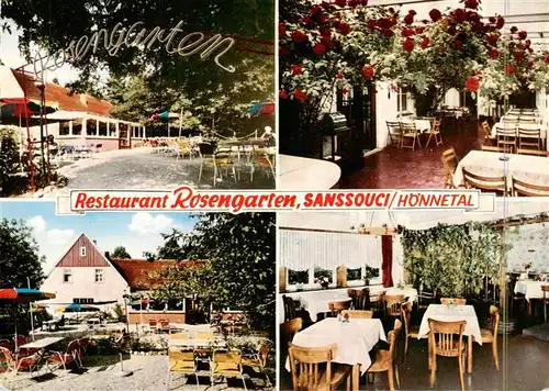 AK / Ansichtskarte 73897127 Sanssouci Restaurant Rosengarten Gastraeume Terrasse Sanssouci