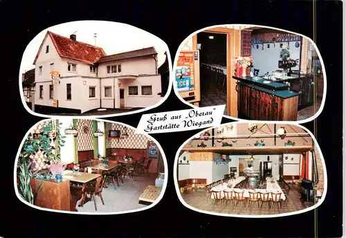 AK / Ansichtskarte  Altenstadt_Hessen OT Oberau Gaststaette Wiegand Gastraeume Bar Altenstadt_Hessen