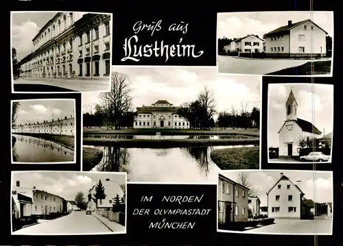 AK / Ansichtskarte  Lustheim Teilansichten Schloss Kirche Lustheim