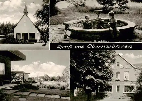 AK / Ansichtskarte  Obernwoehren Kirche Schwefelborn Gaststaette Obernwoehren