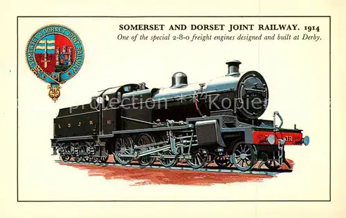 AK / Ansichtskarte 73897248 Eisenbahn_Railway_Chemin_de_Fer Somerset and Dorset Joint Railway 1914 