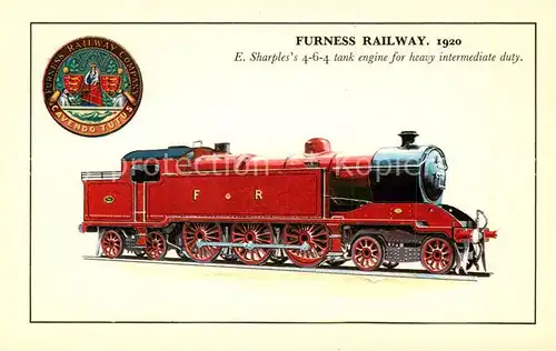 AK / Ansichtskarte 73897250 Eisenbahn_Railway_Chemin_de_Fer Furness Railway 1920 