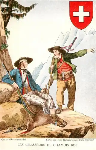 AK / Ansichtskarte  Gebirgsjaeger_Chasseur_Alpins_Mountaineers Les Chasseurs de Chamois 1830 