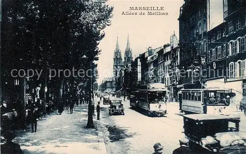 AK / Ansichtskarte  Strassenbahn_Tramway-- Marseille Allees de Meilhan 