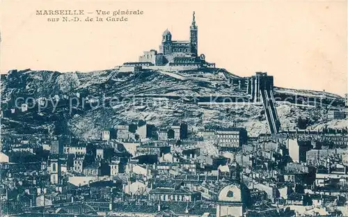 AK / Ansichtskarte  Marseille_13 Vue Genevale sur N.D. Garde 