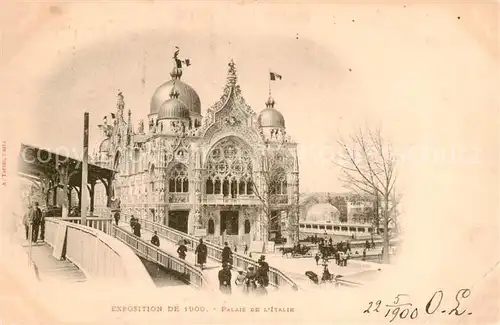 AK / Ansichtskarte  Exposition_Universelle_Paris_1900 Palais de L Italie 