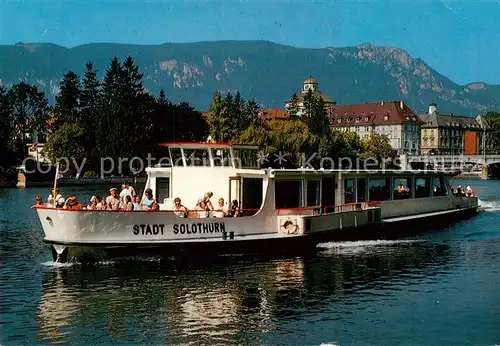 AK / Ansichtskarte  Dampfer_Schaufelrad Stadt Solothurn Schweiz  