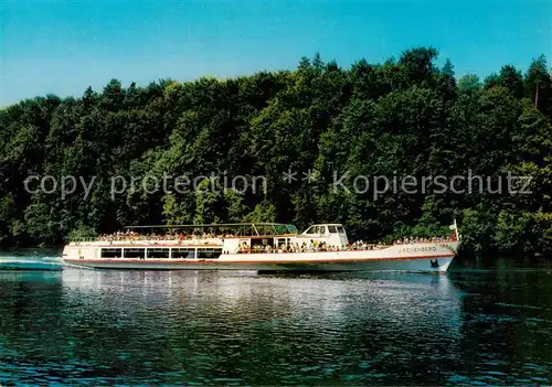 AK / Ansichtskarte  Motorschiffe_Binnenschifffahrt Arenenberg Untersee Rhein Schaffhausen 