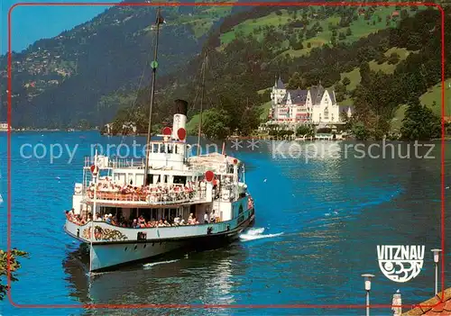 AK / Ansichtskarte  Dampfer_Seitenrad Vitznau Stadt Luzern  