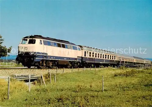 AK / Ansichtskarte  Eisenbahn_Railway_Chemin_de_Fer Diesel Streckenlokomotieve 218 906-6  