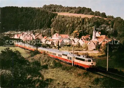 AK / Ansichtskarte  Eisenbahn_Railway_Chemin_de_Fer TEE Rheinpfeil Spessart 