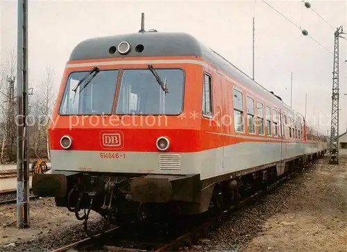 AK / Ansichtskarte  Eisenbahn_Railway_Chemin_de_Fer Brenkrafttriebwagen DB 614046-1 