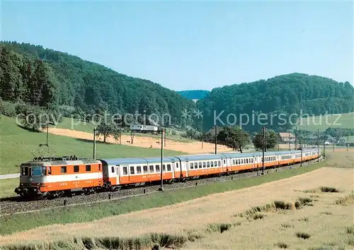 AK / Ansichtskarte  Eisenbahn_Railway_Chemin_de_Fer SBB CFF Intercity Swiss Express Riestwil 