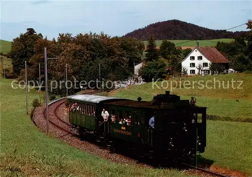 AK / Ansichtskarte  Lokomotive UeBB Dampftreiwagen Station Neuthal 