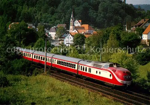 AK / Ansichtskarte 73897447 Eisenbahn_Railway_Chemin_de_Fer Diesel Schnelltriebwagenzug 601014-4 