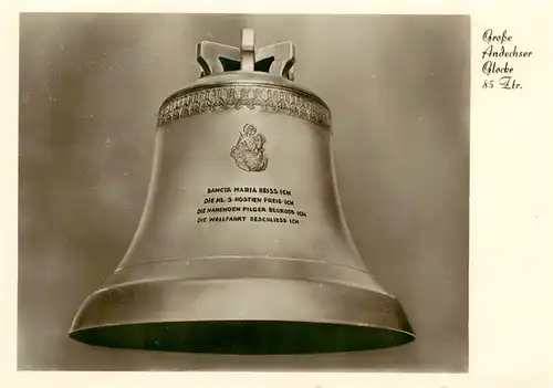 AK / Ansichtskarte  Kloster_Andechs Grosse Andechser Glocke Kloster_Andechs