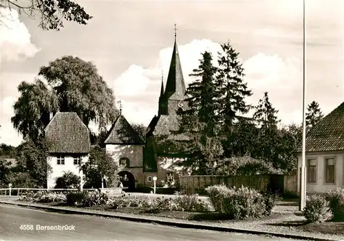 AK / Ansichtskarte  Bersenbrueck Blick zur Kirche Bersenbrueck