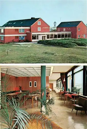 AK / Ansichtskarte  Langeoog_Nordseebad Hotel Pension Strandeck Gastraum Langeoog_Nordseebad