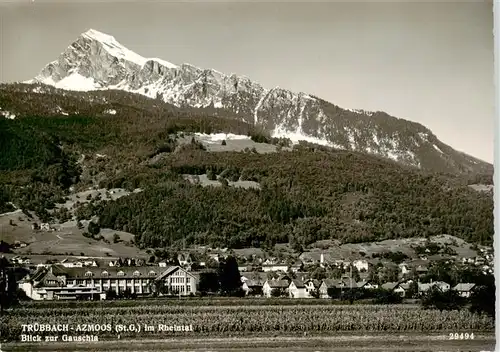 AK / Ansichtskarte  Azmoos_SG mit Blick zur Gauschla 