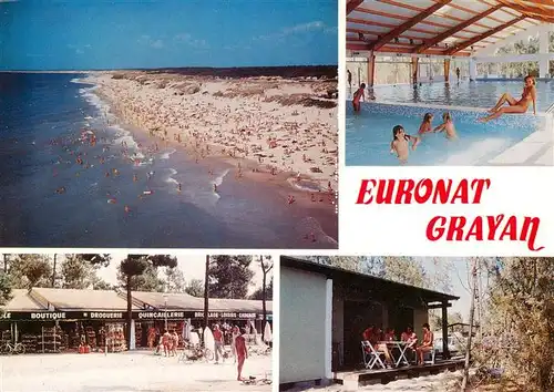AK / Ansichtskarte  Euronat_Grayan_33_Gironde Ocean Atlantique Strand Hallenbad Ladenzeile Bungalow 