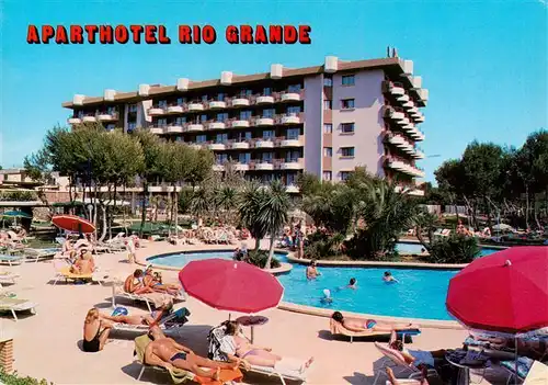 AK / Ansichtskarte  Playa_de_Palma_Mallorca Aparthotel Rio Grande Pool Playa_de_Palma_Mallorca