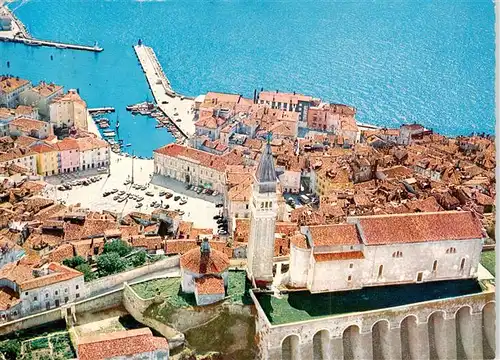 AK / Ansichtskarte 73897570 Piran_Istria_Slovenia Fliegeraufnahme 