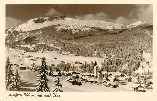 AK / Ansichtskarte  Riezlern_Kleinwalsertal_Vorarlberg mit Hoch Ifen und Gottesackerplateau Riezlern_Kleinwalsertal