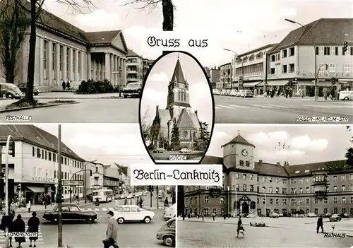 AK / Ansichtskarte  Lankwitz_Berlin Festhalle Kaiser Wilhelm Str Leonorenstr Rathaus Kirche 