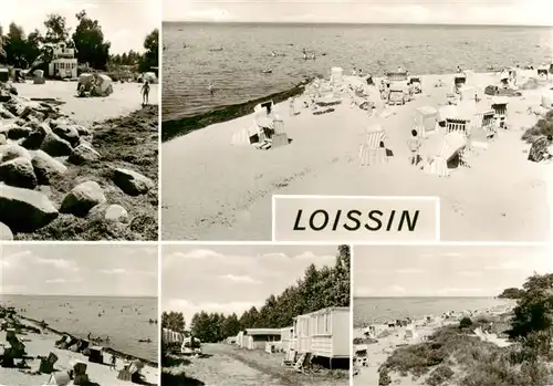 AK / Ansichtskarte  Loissin_Pommern Strandpartien Bungalows Loissin Pommern