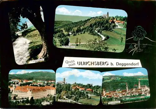 AK / Ansichtskarte  Ulrichsberg_Niederbayern Panorama Metten Deggendorf Ulrichsberg Niederbayern