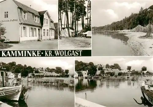 AK / Ansichtskarte  Kamminke Gaststaette Haffblick Camping Strand Siedlung  Kamminke