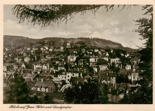 AK / Ansichtskarte  Jena__Thueringen Stadtblick mit Landgrafen 