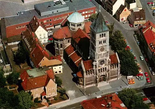 AK / Ansichtskarte  Schweinfurt Kath Pfarrkirche Heilig Geist Fliegeraufnahme Schweinfurt