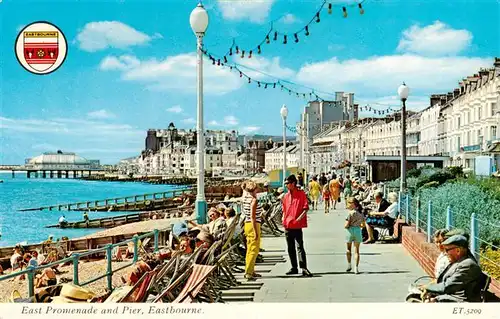 AK / Ansichtskarte  Eastbourne__Sussex_UK East Promenade and Pier 