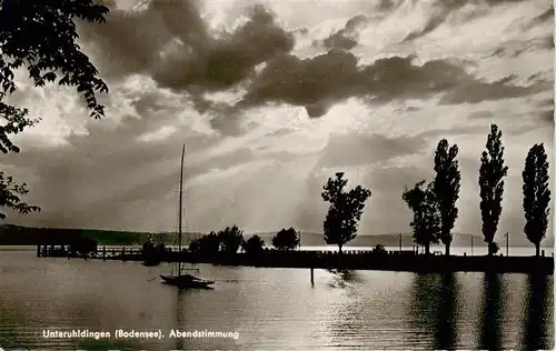 AK / Ansichtskarte  Unteruhldingen-Muehlhofen_Bodensee Abendstimmung 