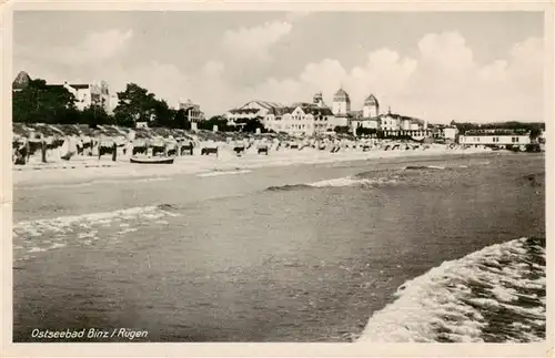 AK / Ansichtskarte 73897759 Binz_Ruegen Strandpartie Binz_Ruegen