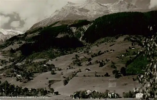 AK / Ansichtskarte  Darvella_Truns_GR Panorama mit Puntaiglas 