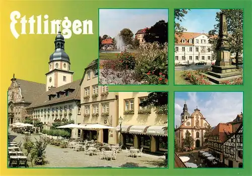 AK / Ansichtskarte  Ettlingen Markt Kirche Denkmal Schloss Ettlingen