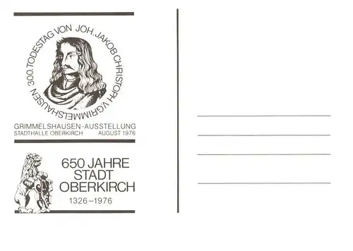 AK / Ansichtskarte 73897785 Oberkirch_Baden Grimmelshausen Ausstellung in der Stadthalle 1976 Oberkirch_Baden