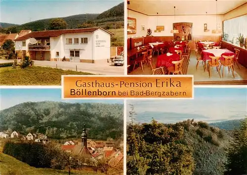 AK / Ansichtskarte  Boellenborn Gasthaus Pension Erika Gastraum Panorama Boellenborn