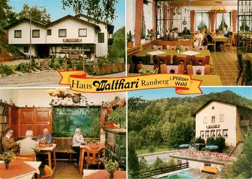 AK / Ansichtskarte  Ramberg__Pfalz Haus Walthari Gastraeume Terrasse 